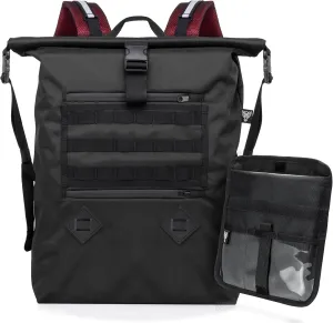 ~ AQUA RT Large Water-Proof Faraday Backpack/Small LITE Faraday Bag Combo ~ Tracking/Hacking Defense ~ Red