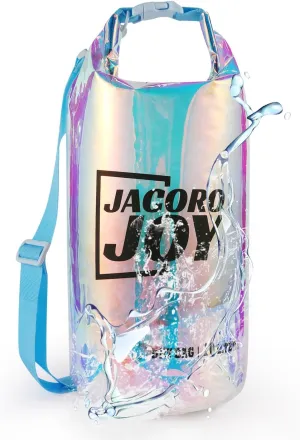 10L Dry Bag Iridescent TPU Waterproof Beach Bag for Kayaking Boating Swimming Rafting