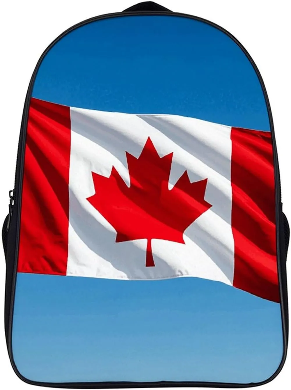 16 Inch Backpack Retro Canada Flag Laptop Backpack Lightweight Full Print Travel Bag Casual Daypack for Women Men