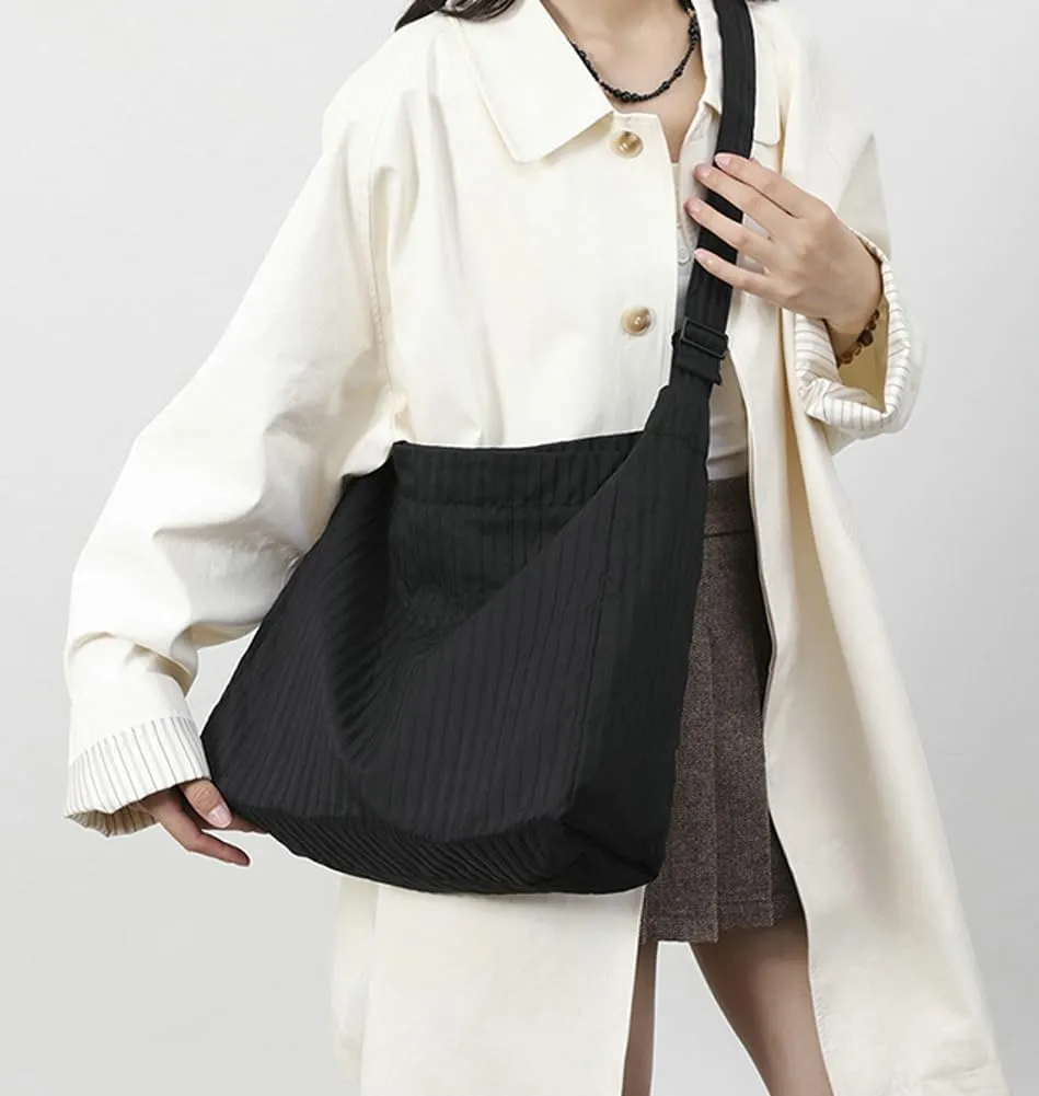 2 PCS Nylon Hobo Crossbody Bags Women 2025 Shoulder Purse Satchel Adjustable Strap Casual Work Travel Tote Handbags