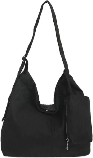 2 PCS Nylon Hobo Crossbody Bags Women 2025 Shoulder Purse Satchel Adjustable Strap Casual Work Travel Tote Handbags