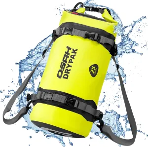 25L Waterproof Dry Bag - Motorcycle Luggage Tail Bag with Straps for Back Seat, Roll Top Lightweight Waterproof Backpack Sack for Travel, Swimming, Boating, Kayaking, Camping and Beach