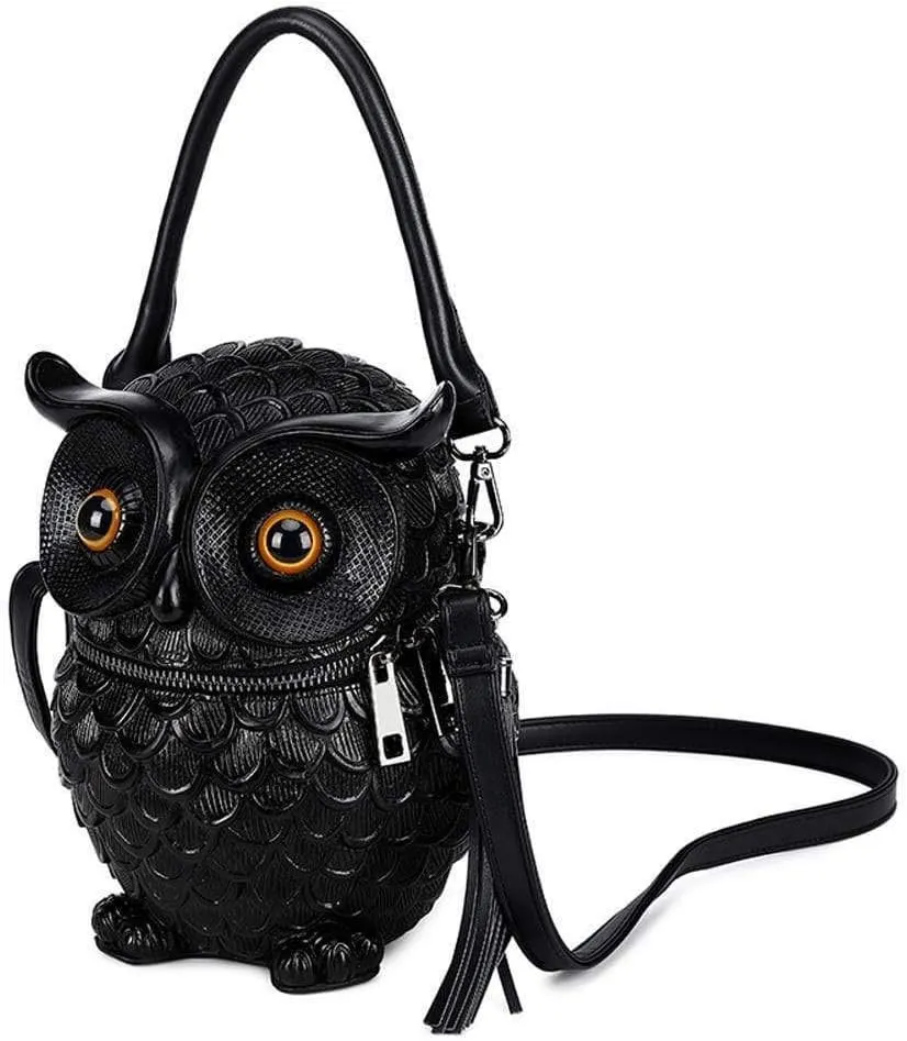 3D Animal Backpack 3D Girls Owl Handle Shoulder Messenger Cross body Bag