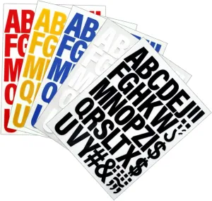 5Pcs Iron Letter Patches for Clothing Decor Stylish Sew Patches for Repairing Bags Hats Shoes Easy to Apply Heat Transfer Stickers