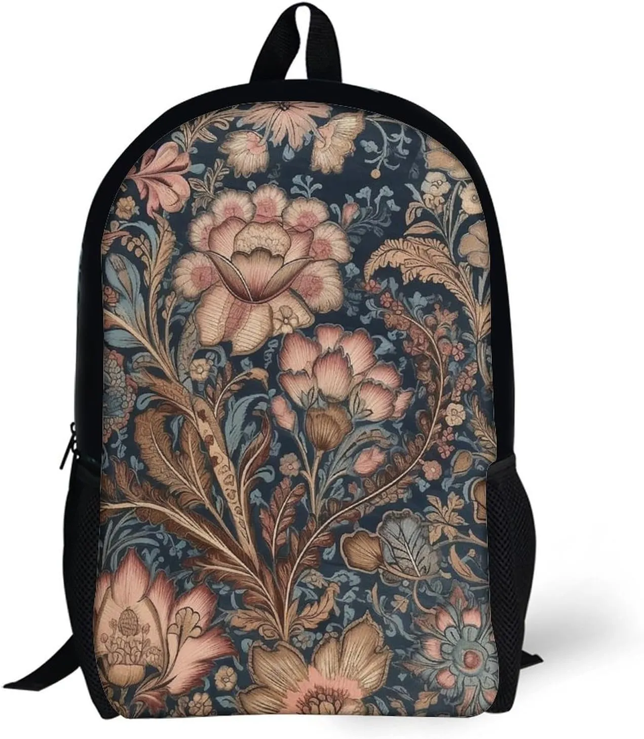 Abstract Floral Pattern Backpack Lightweight Casual Laptop Business Daypack Travel Daypack for Women Men