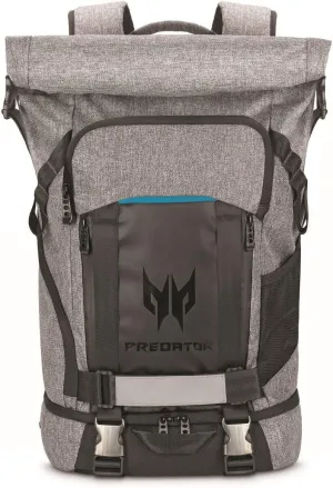 Acer Rolltop Backpack, Grey/Teal, 15.6-inch