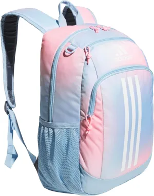 adidas Creator Comfortable and Durable Small Athletic Bag or Laptop Backpack for Women and Men, Dazed Gradient Clear Sky/Clear Sky Blue/Pink Spark, One Size