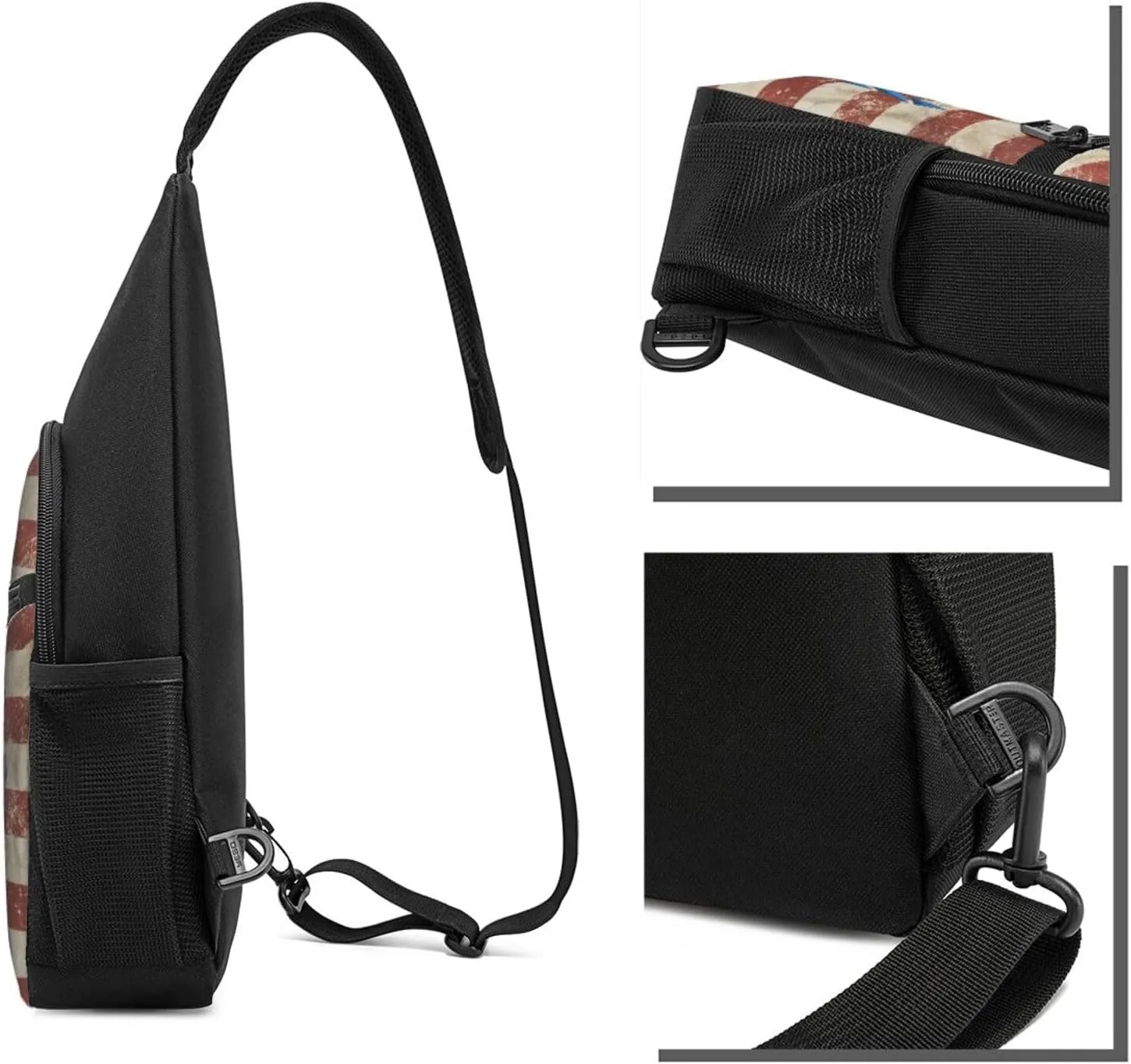 Air Force Civil Air Patrol Sling Bag Crossbody Backpack Shoulder Casual Daypack Bags for Men