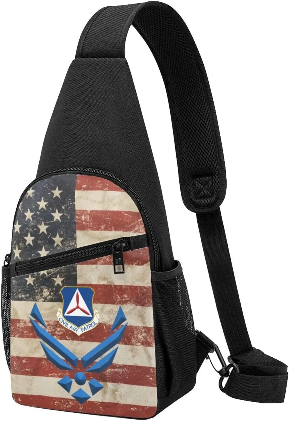 Air Force Civil Air Patrol Sling Bag Crossbody Backpack Shoulder Casual Daypack Bags for Men