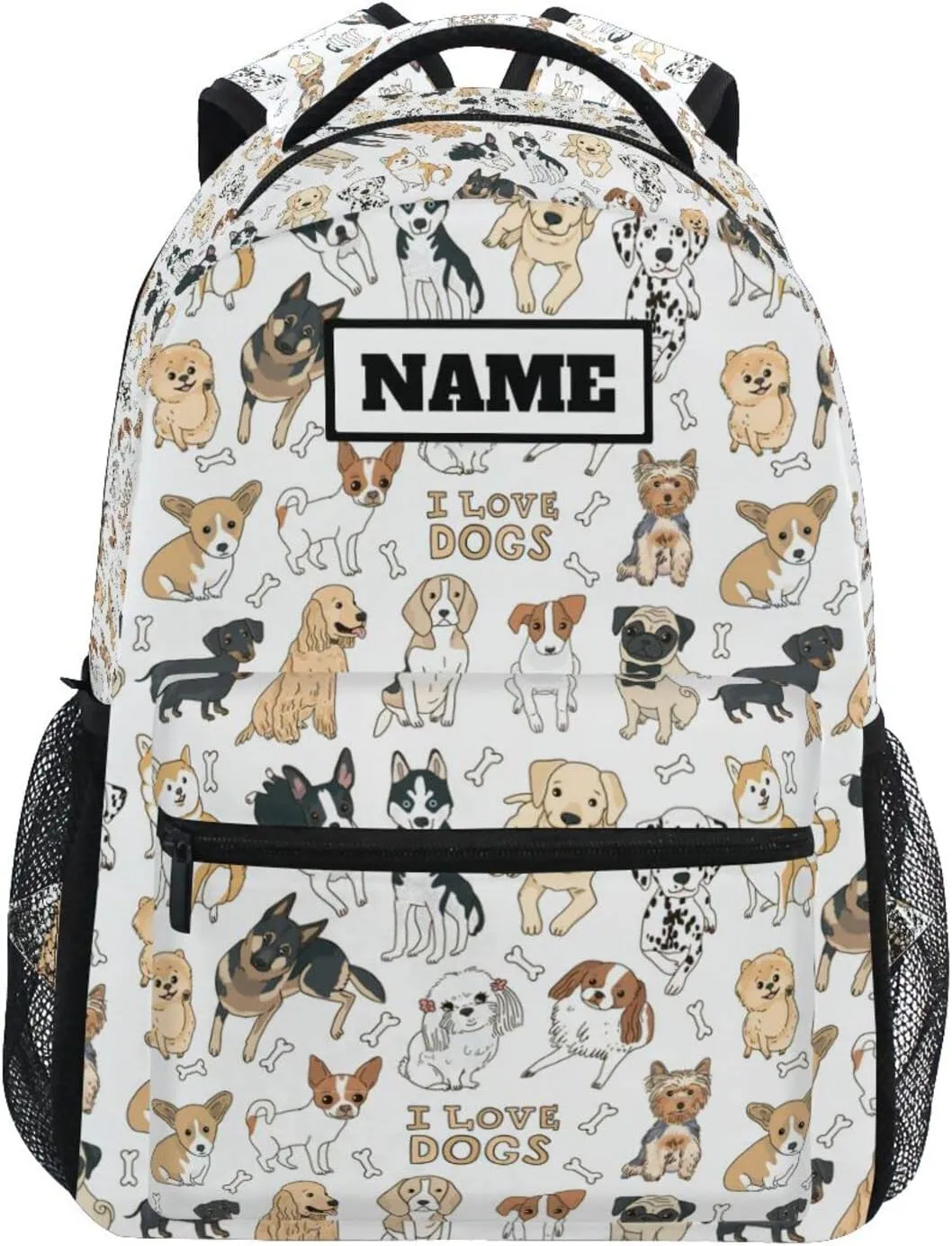 ALAZA Custom Backpack Customized Name Personalized School Bag Laptop iPad Tablet Travel Pack with Multiple Pockets