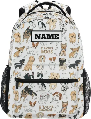 ALAZA Custom Backpack Customized Name Personalized School Bag Laptop iPad Tablet Travel Pack with Multiple Pockets