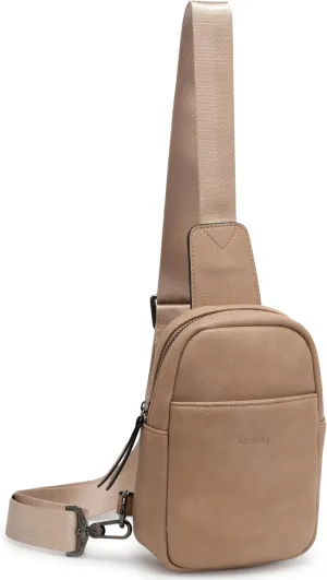 Alldaily Small Sling Bag for Women Crossbody Purse Leather Fashionable Trendy Chest Bag for Travel, Fanny Pack
