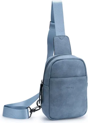 Alldaily Small Sling Bag for Women Crossbody Purse Leather Fashionable Trendy Chest Bag for Travel, Fanny Pack