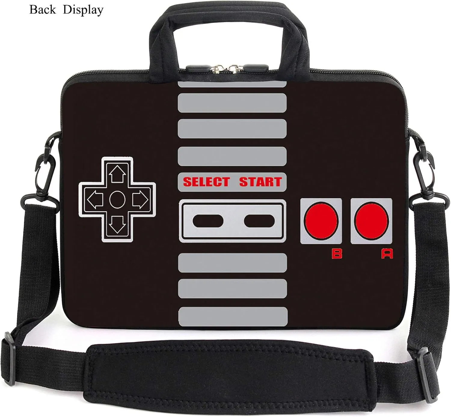 AMARY 17" Laptop Shoulder Bag Carrying Case Adjustable shoulder straps, comfortable handle, front pocket for storing mouse (Game)