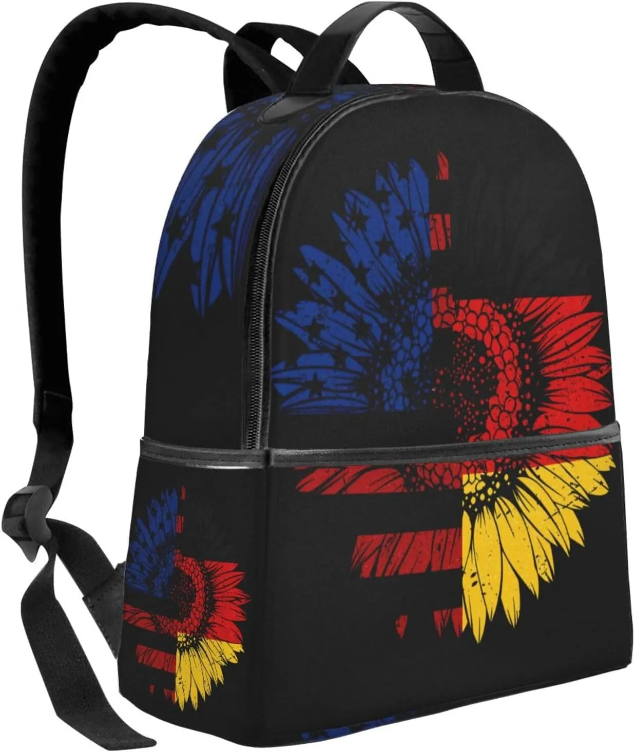 American German Germany Flag Casual Backpacks Laptop Backpack Carry-on Daypack Sports Travel Rucksack Lightweight Working Bag for Outdoor Hiking Cycling Walking