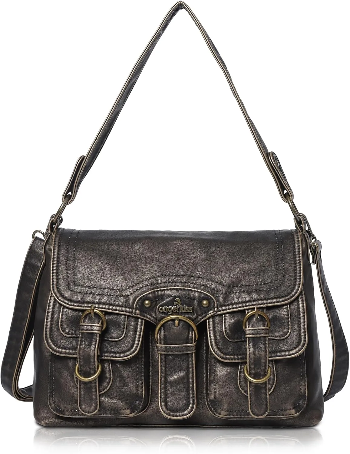 Angel Kiss Purses and Handbags for Women,Vegan Leather Hobo Purses Crossbody Hobo Bag Tote Satchel Handbags