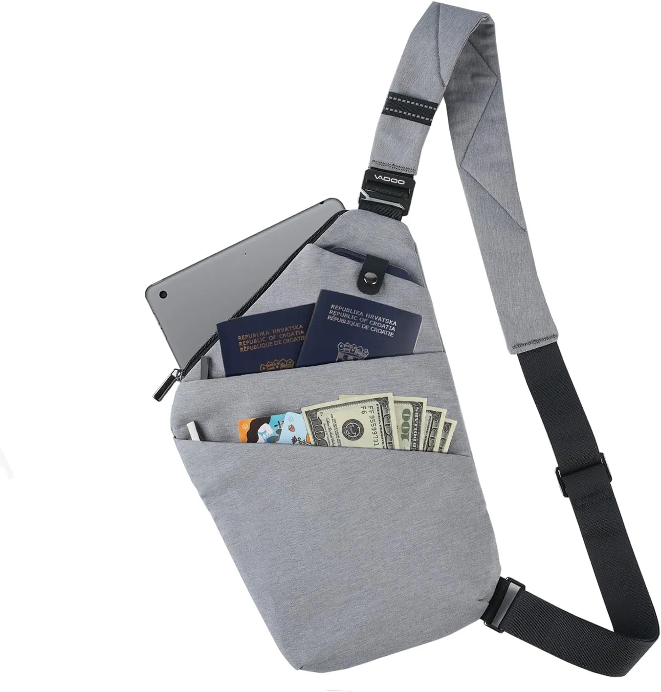 Anti-Theft Crossbody Bags for Women, Shoulder Sling Bag for Men Lightweight Cross Body Purses for Hiking Travel
