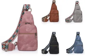 Anti-Theft Sling Bag Waterproof Crossbody Travel Tactical shoulder Bag for Men and Women (Pink)