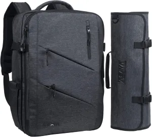 Asaya Chef Knife Backpack with 20 Pocket Knife Roll Bag - Over 30 Pockets for Knives - Knives Not Included (Black)