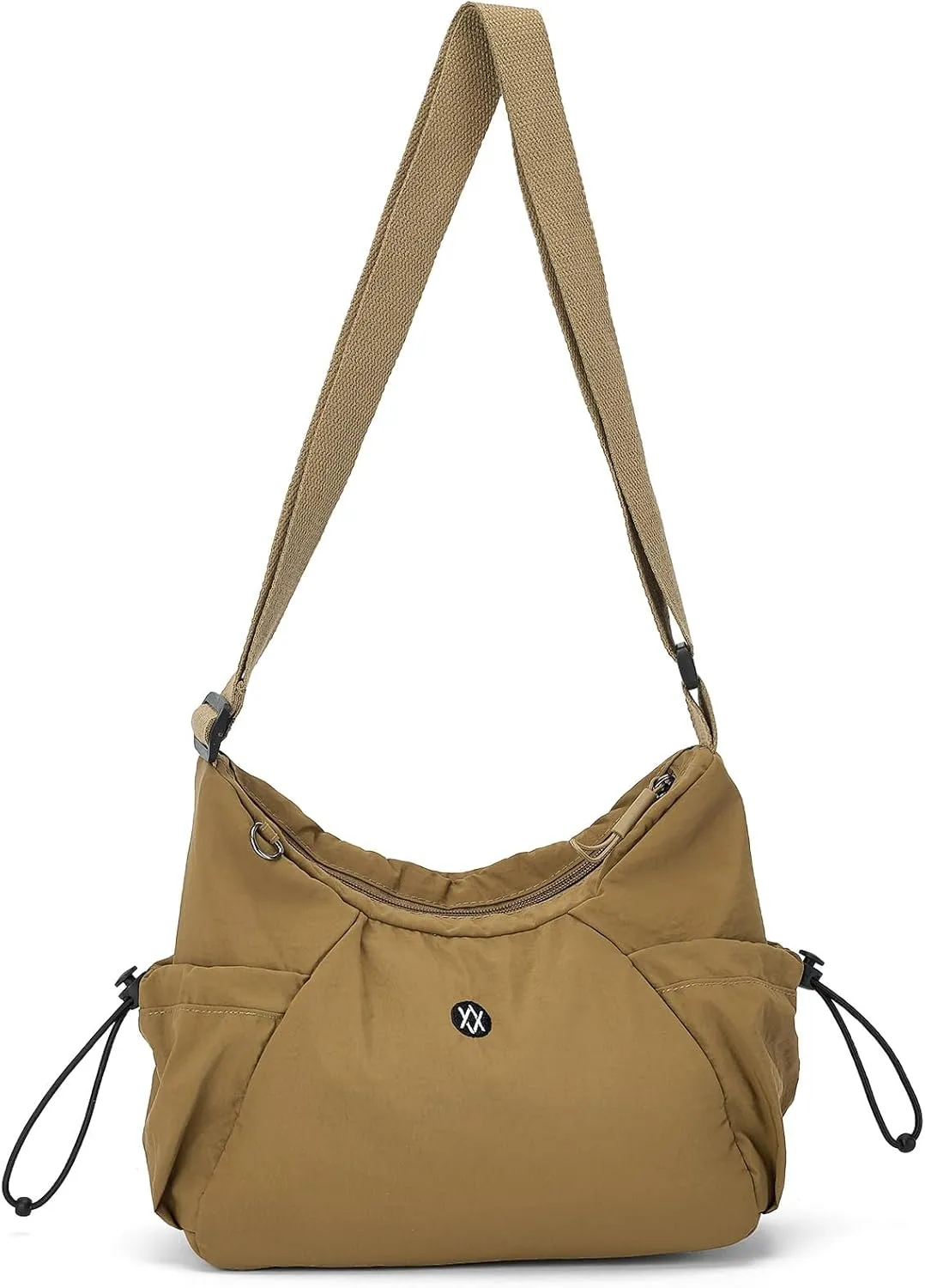 Axcone Hobo Bag for Women Nylon Crossbody Bag Multi-Pocket Sling Bag Roomy Lightweight Casual Shoulder Bag Adjustable Strap