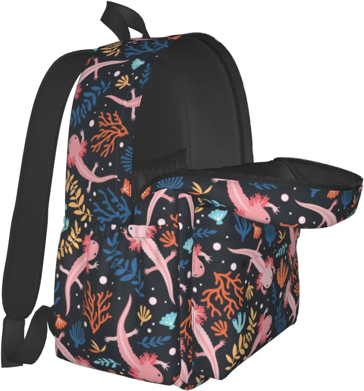 Axolotl Backpack Bookbag Laptop Backpacks Multipurpose Daypack for Boys Girls School Men Women Travel Hiking
