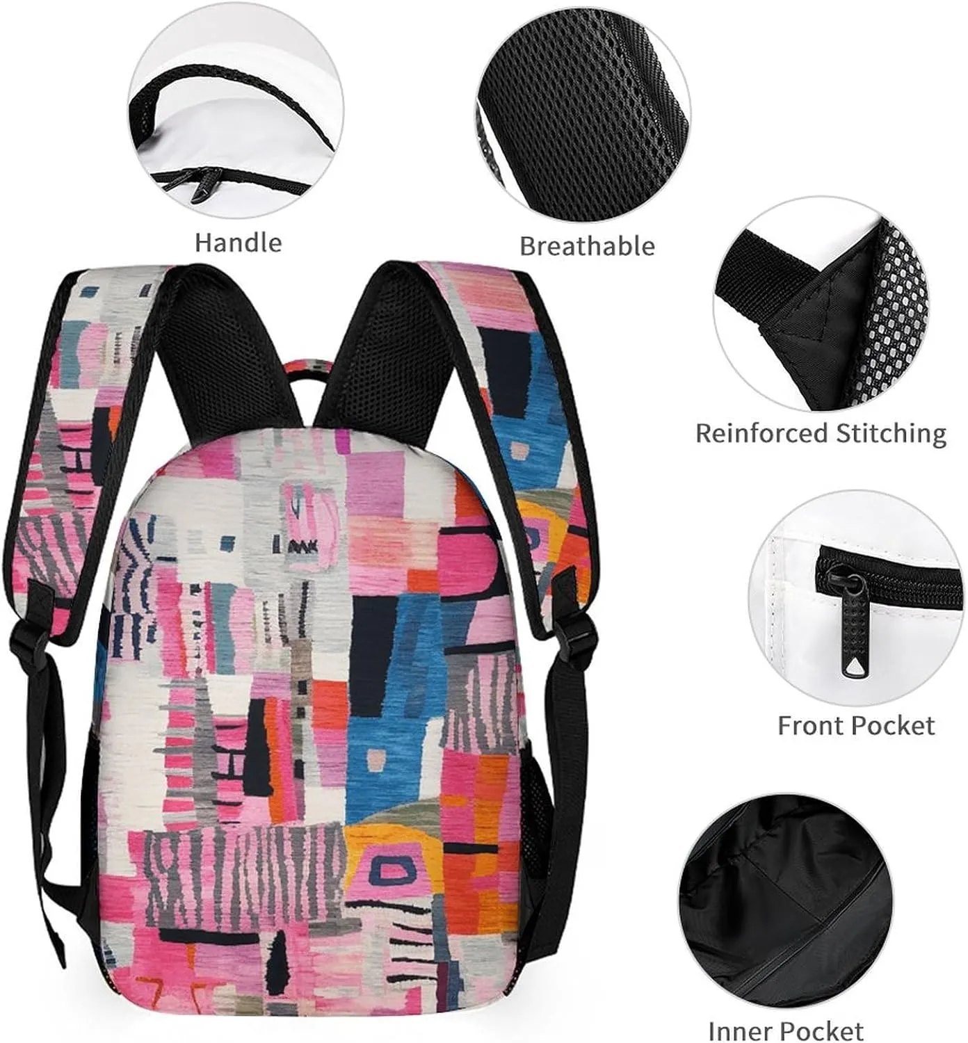 Backpack for Men Women Laptop Backpack Abstract Creative Style Casual Daypack Laptop Bag for Travel