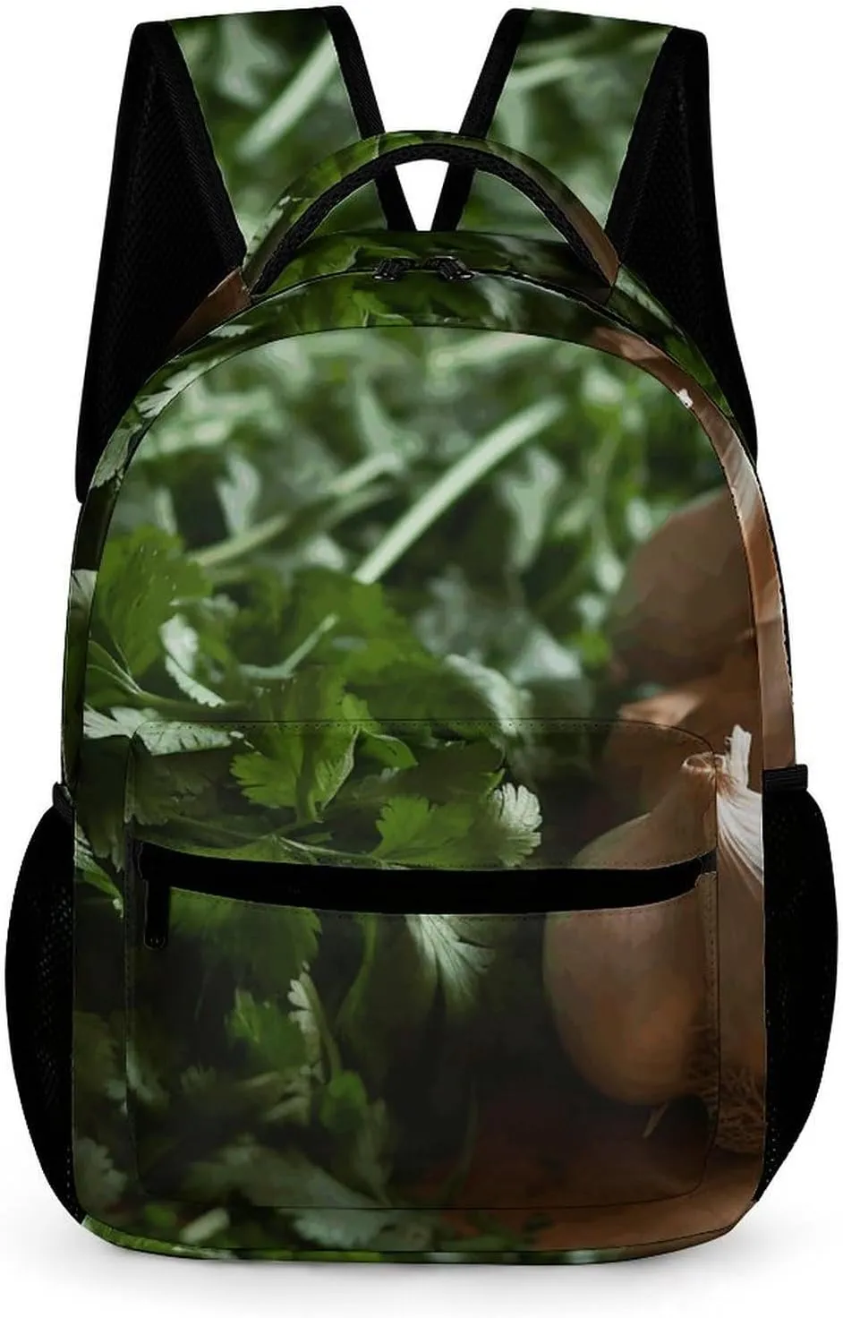 Backpack for Men Women Laptop Backpack Garlic And Cilantro Casual Daypack Laptop Bag for Travel