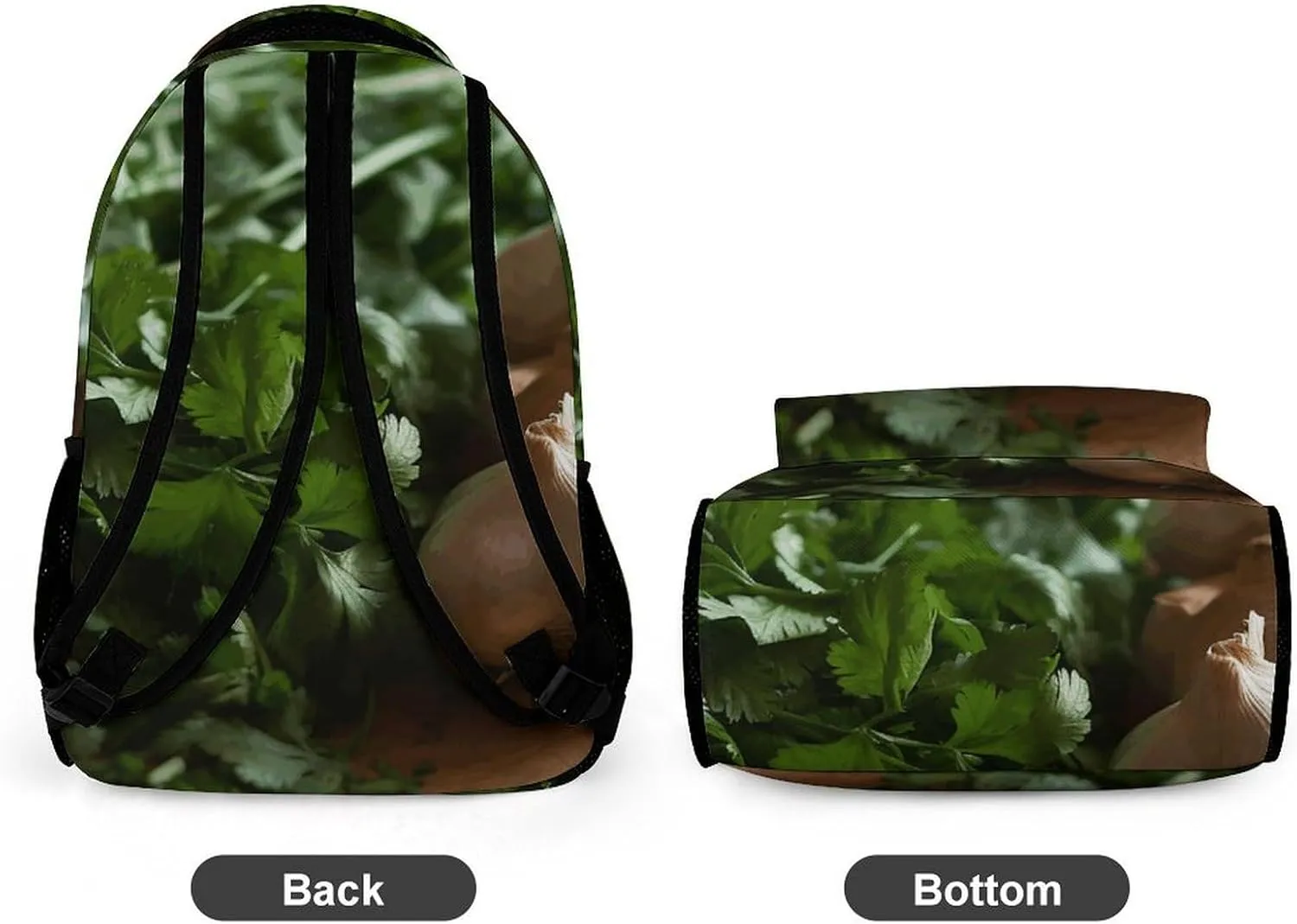 Backpack for Men Women Laptop Backpack Garlic And Cilantro Casual Daypack Laptop Bag for Travel