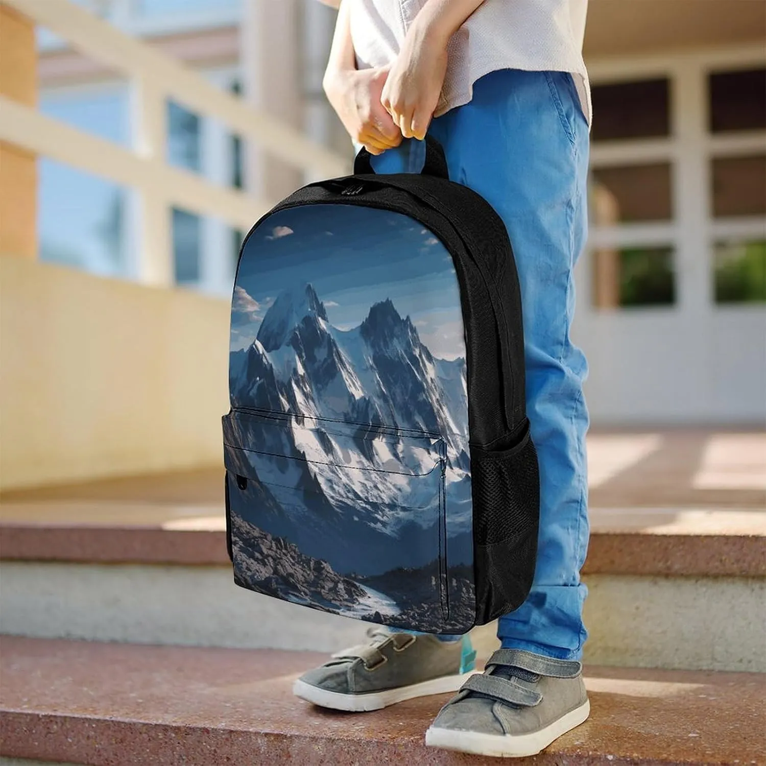 Backpack for Men Women Laptop Backpack Melting Snow Mountain Casual Daypack Laptop Bag for Travel