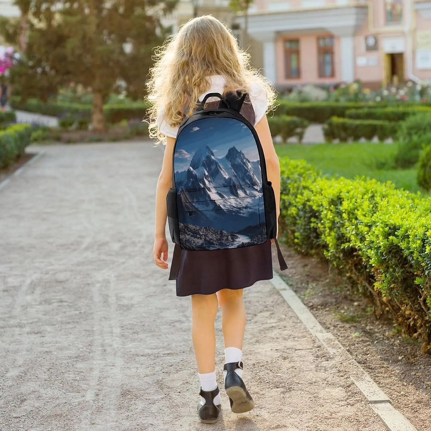 Backpack for Men Women Laptop Backpack Melting Snow Mountain Casual Daypack Laptop Bag for Travel