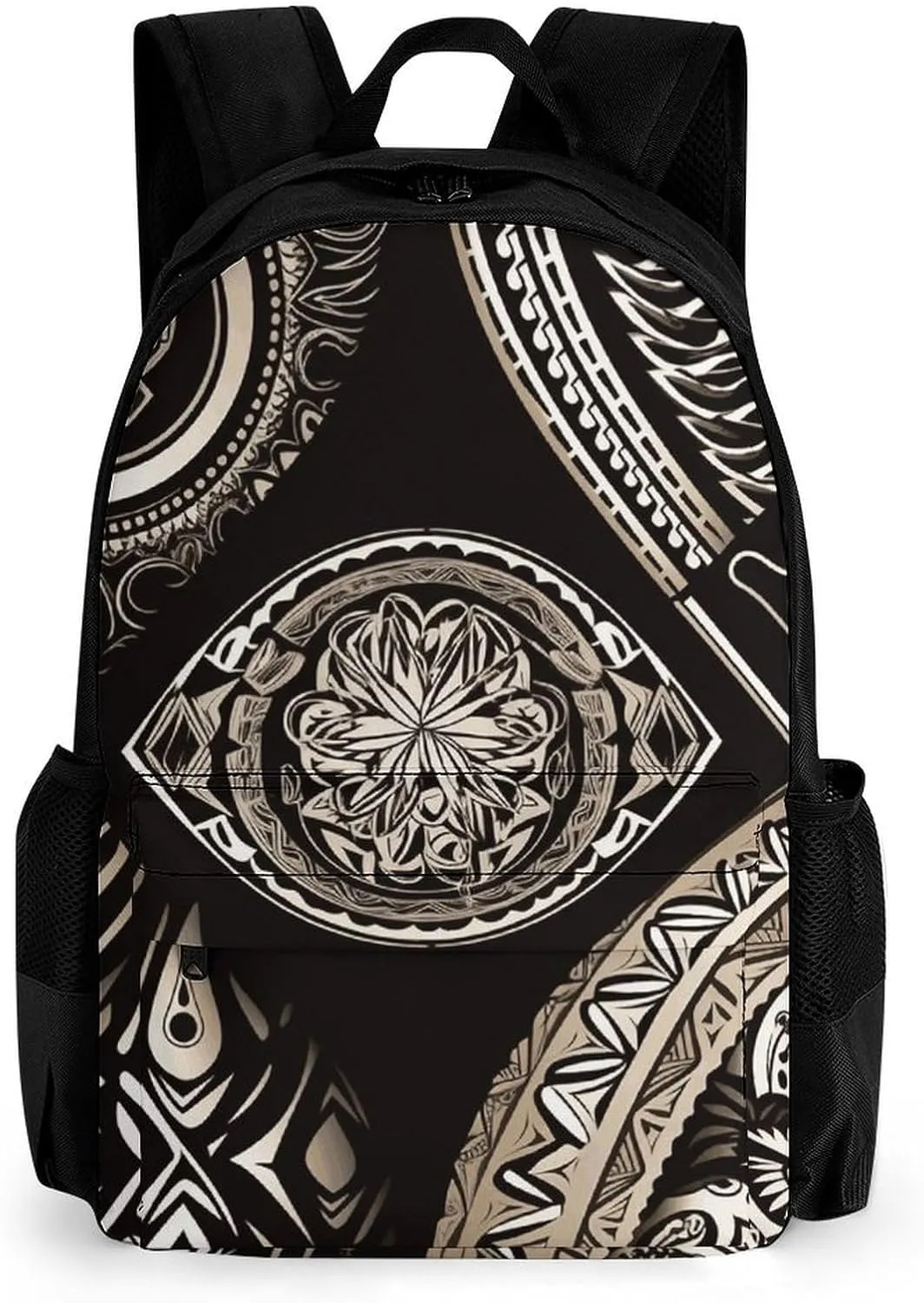 Backpack for Women Men Western Pacific Traditional Laptop Backpack Casual Bookbag for Travel Business Simple Daypack