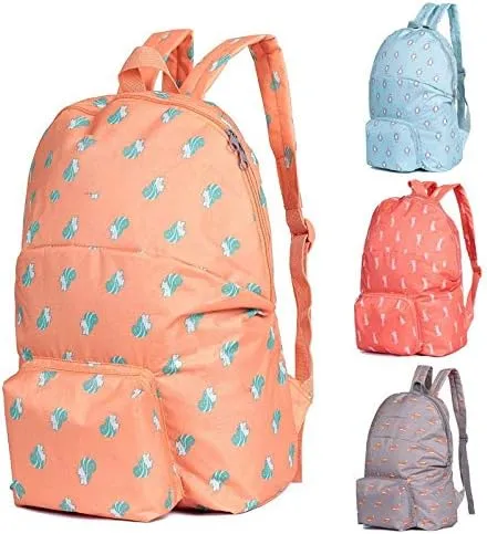 Backpack for women Waterproof Admission Package, Shoulder Bag Multi-function Folding Travel Backpacks, Bags (Gray)
