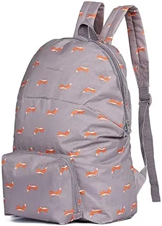 Backpack for women Waterproof Admission Package, Shoulder Bag Multi-function Folding Travel Backpacks, Bags (Gray)
