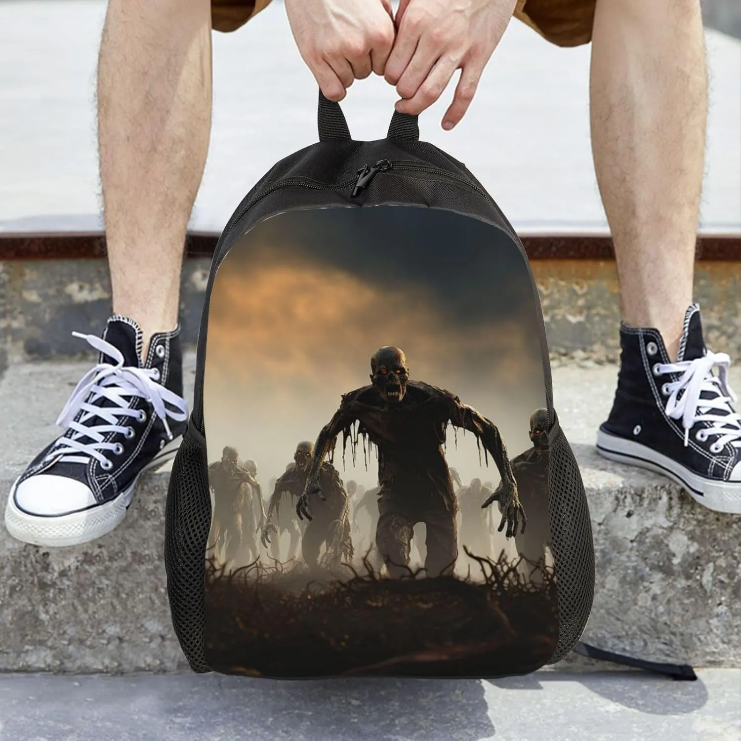 Backpack Many Zombie Travel Casual Laptop Backpack Waterproof Hiking Daypack For Men Women