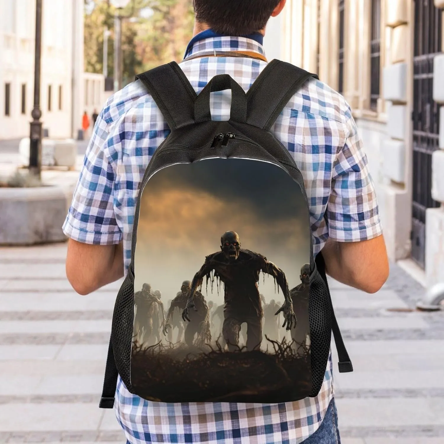 Backpack Many Zombie Travel Casual Laptop Backpack Waterproof Hiking Daypack For Men Women