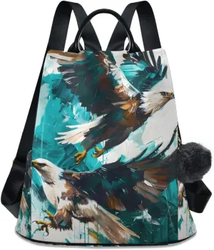 Backpack Purse for Women Fashion Travel Anti-theft Falcon Daypack Casual Shoulder Bag Medium Size