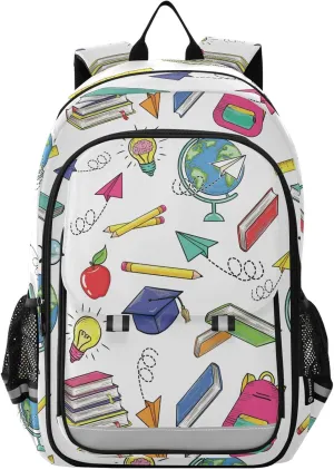 Backpack School Education Concept School Shoulder Bag Lightweight Laptop Backpack Student Travel Daypack