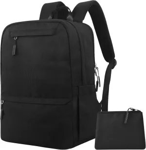 Backpacks for College Students, Black Backpack for Men, School Back pack for Teens, Water Resistant Bookbag Travel Laptop Back Pack 15.6 inch,Mens Work Bags Personal Item Book Bags (Black)
