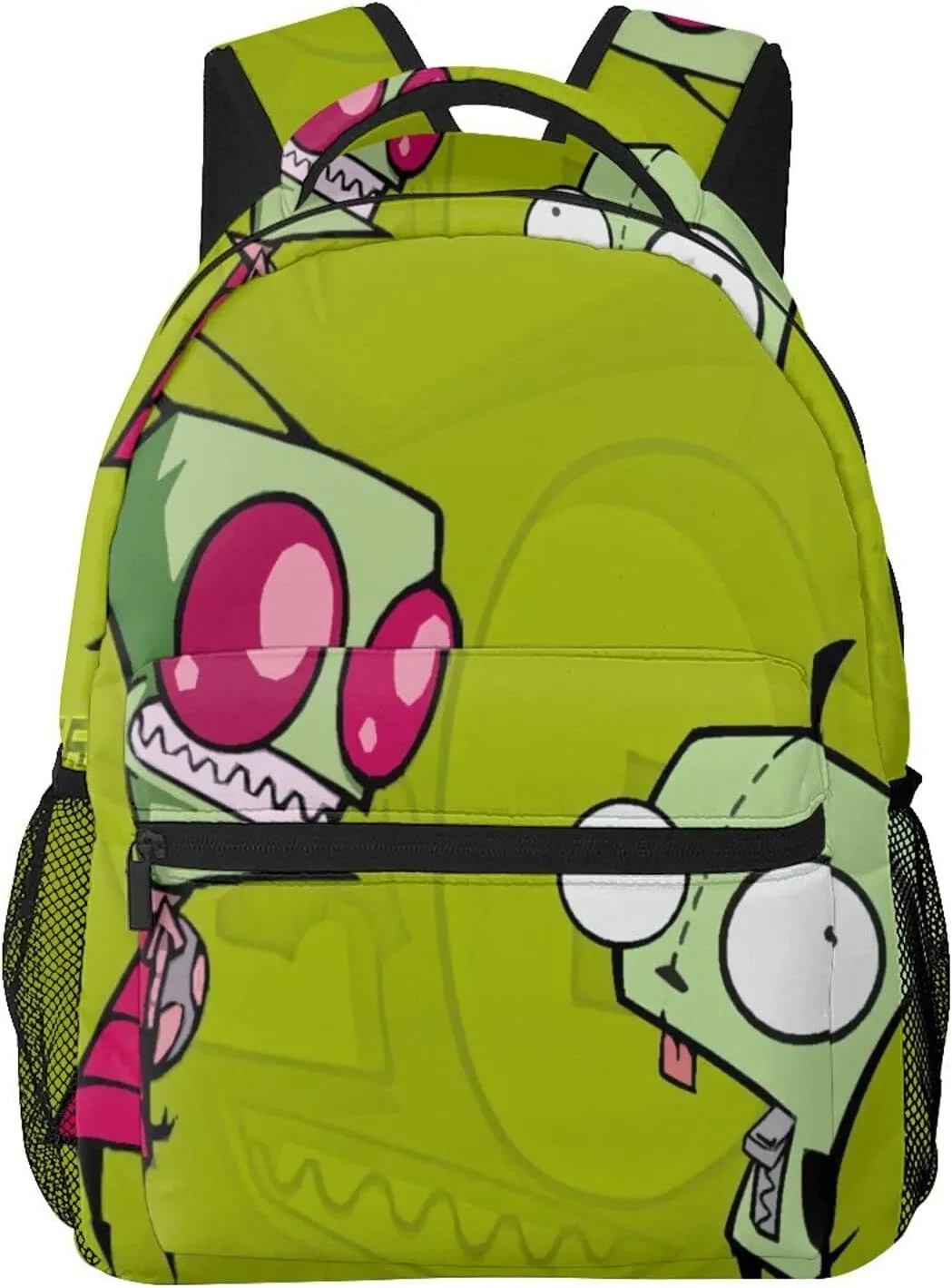 Backpacks Invader Anime Zim Adjustable Laptop Backpack Double Shoulder Bag for Women Men Climbing Shopping Work