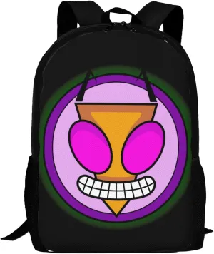 Backpacks Invader Anime Zim Adjustable Laptop Backpack Double Shoulder Bag for Women Men Climbing Shopping Work