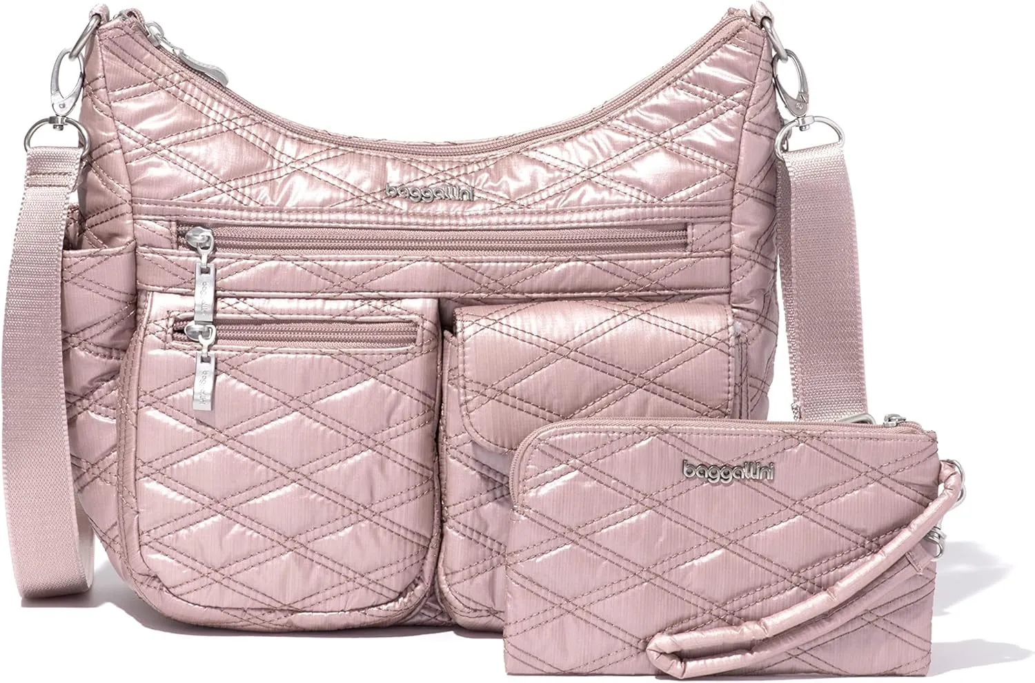 Baggallini Modern Everywhere Crossbody Women 11x9x4.5 RFID Hobo Bag