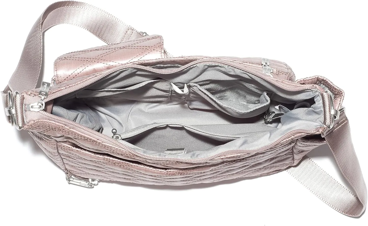 Baggallini Modern Everywhere Crossbody Women 11x9x4.5 RFID Hobo Bag