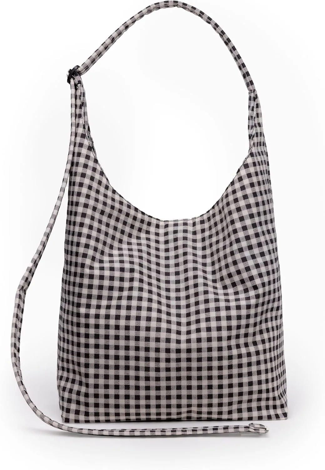 BAGGU Large Nylon Sling - Black & White Gingham