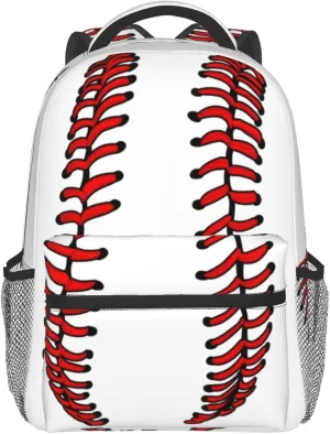 Baseball Backpack With Adjustable Padded Shoulder Straps 17 Inch Daypacks For College Travel