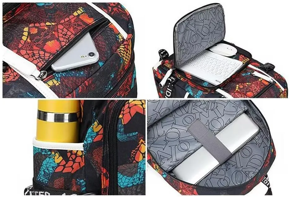 Basketball Legend Never Ends Multifunction Backpack Travel Laptop Daypack Fans Bag For Men Women (Style 2)