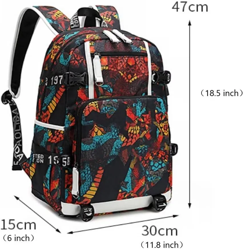 Basketball Legend Never Ends Multifunction Backpack Travel Laptop Daypack Fans Bag For Men Women (Style 4)
