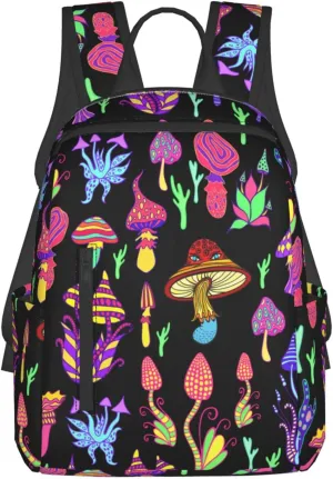 bassyil Mushroom Backpack Bookbag Laptop Backpacks Multipurpose Daypack For Boys Girls School Men Women Picnic Travel Hiking