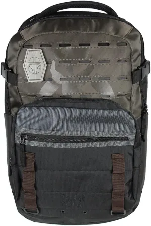 Bioworld Star Wars The Mandalorian Bounty Hunter Laptop Tech Padded Sleeve Backpack