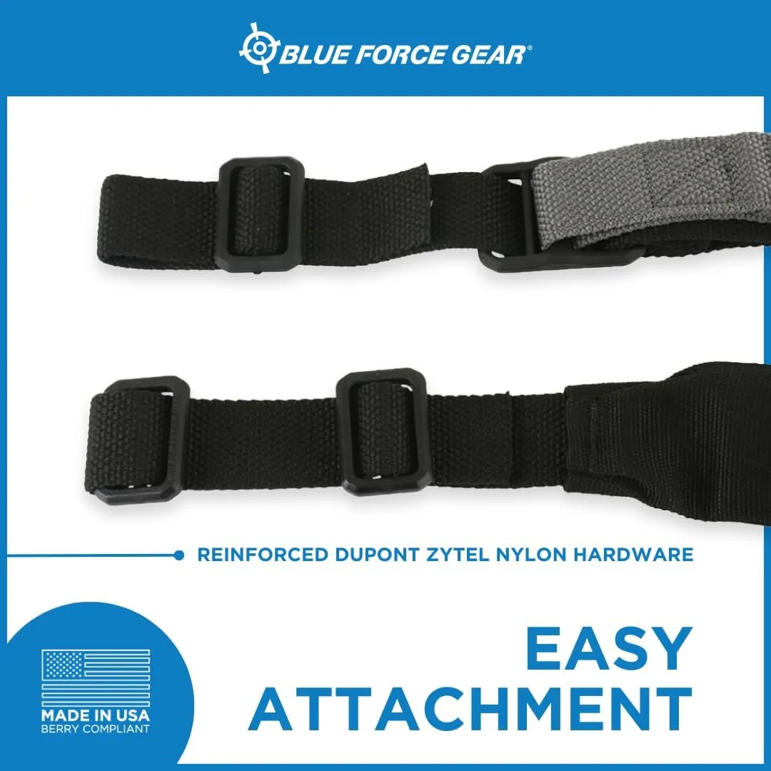 Blue Force Gear Vickers Padded Sling - Two Point Sling with Padded Straps, Adjustable,57-67 Inches
