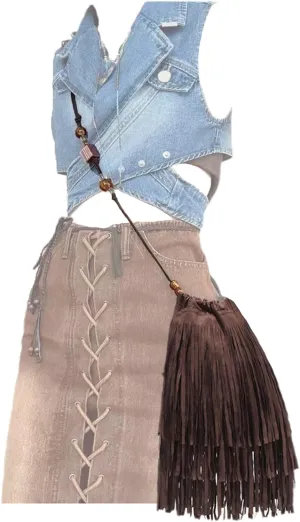 Boho Fringe Purse for Women Western Crossbody Bags Hippie Fringe Messenger Bag Small Shoulder Purse Vintage Fringe Hobo Bags, Coffee